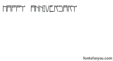 home square   BC font – happy Anniversary Fonts